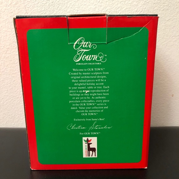 Our Town Thomas House Lighted Christmas Porcelain - Picture 2 of 15